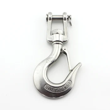 Stainless Marine Jaw Type Swivel Crane Hook with Safety Load Limit of 1500Kg Marine Boat Crane Hook 2pcs 1/2 inch
Stainless Marine Jaw Type Swivel Crane Hook with Safety Load Limit of 1500Kg Marine Boat Crane Hook 2pcs 1/2 inch