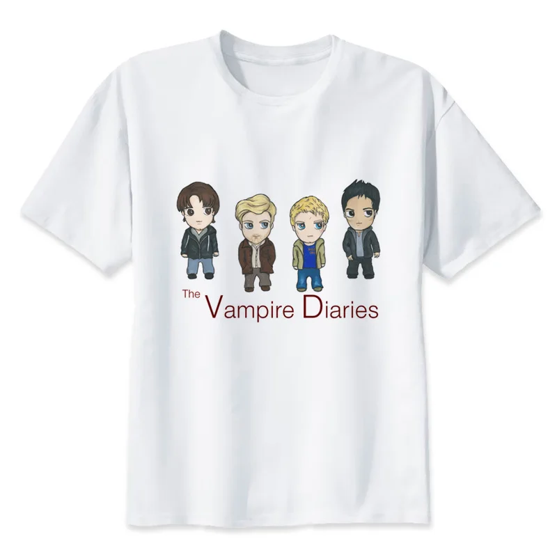 Vampire Diaries Printing Men's Summer tshirts T-shirts Slim Fashion Casual Male Brand Clothing Top Tees Short Sleeve y2265
Vampire Diaries Printing Men's Summer tshirts T-shirts Slim Fashion Casual Male Brand Clothing Top Tees Short Sleeve y2265