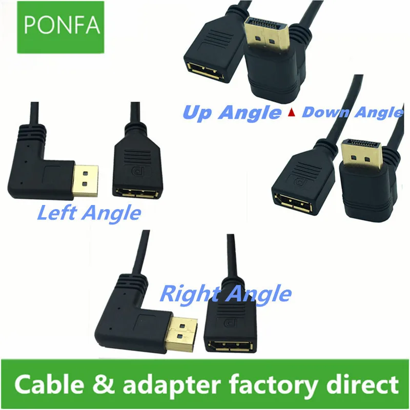 DisplayPort Male to Female 90 Degree Up & Down & Left & Right Angled Extension Cable for CRT LCD Monitors Projectors 30cm Black
DisplayPort Male to Female 90 Degree Up & Down & Left & Right Angled Extension Cable for CRT LCD Monitors Projectors 30cm Black