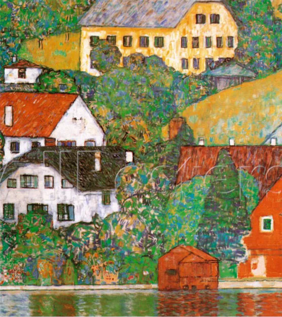 Modern Landscape Art Reproduction Houses at Unterach Gustav Klimt painting oil on canvas High quality Hand painted
Modern Landscape Art Reproduction Houses at Unterach Gustav Klimt painting oil on canvas High quality Hand painted