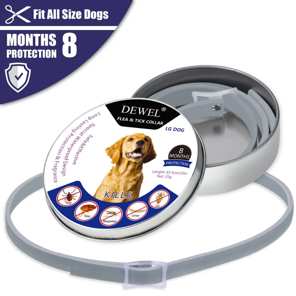 Dewel Pet Dog Collar Anti Flea Ticks collar for Cat dog Mosquitoes Outdoor Protective Adjustable Repels Flea and ticks collar
Dewel Pet Dog Collar Anti Flea Ticks collar for Cat dog Mosquitoes Outdoor Protective Adjustable Repels Flea and ticks collar