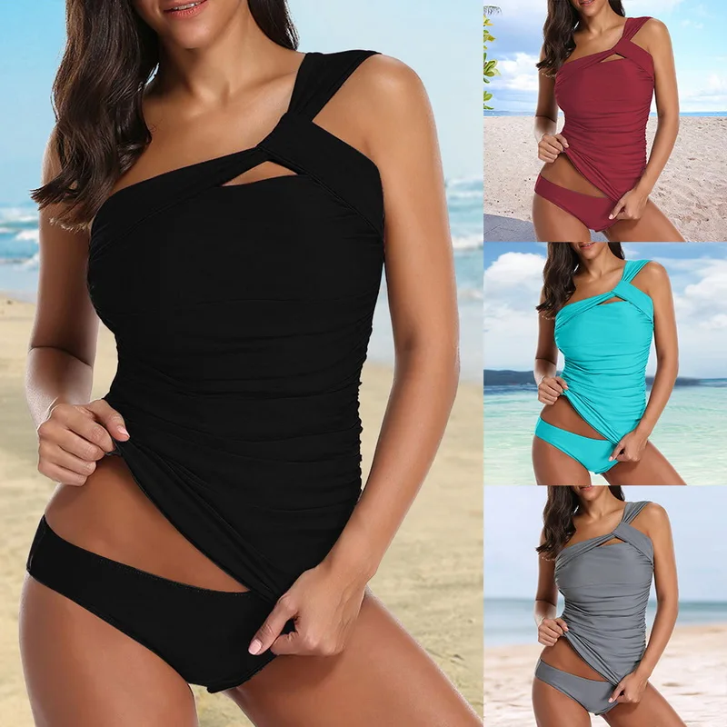 LASPERAL Fashion Women Sexy Ruched Bikini 2019 One Shoulder Tummy Control Top Cheeky Low Waist Bottom Swimsuits Solid Beach Wear
LASPERAL Fashion Women Sexy Ruched Bikini 2019 One Shoulder Tummy Control Top Cheeky Low Waist Bottom Swimsuits Solid Beach Wear
