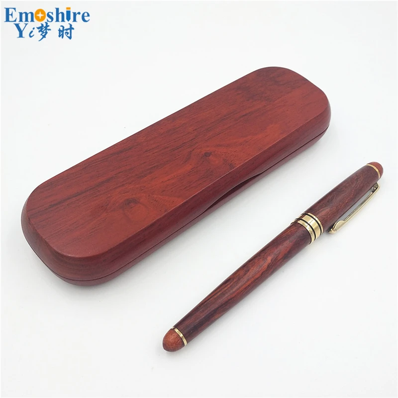 Emoshire (4) Imported pear mahogany signature pen suit boutique mahogany natural character high - end business gifts custom