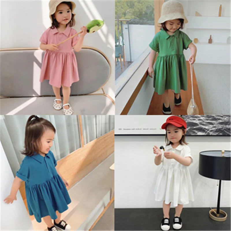 Girls fresh lapel Casual princess dress 2019 summer new children's clothing Girl Kids Leisure Short Sleeved Dresses Clothes
Girls fresh lapel Casual princess dress 2019 summer new children's clothing Girl Kids Leisure Short Sleeved Dresses Clothes