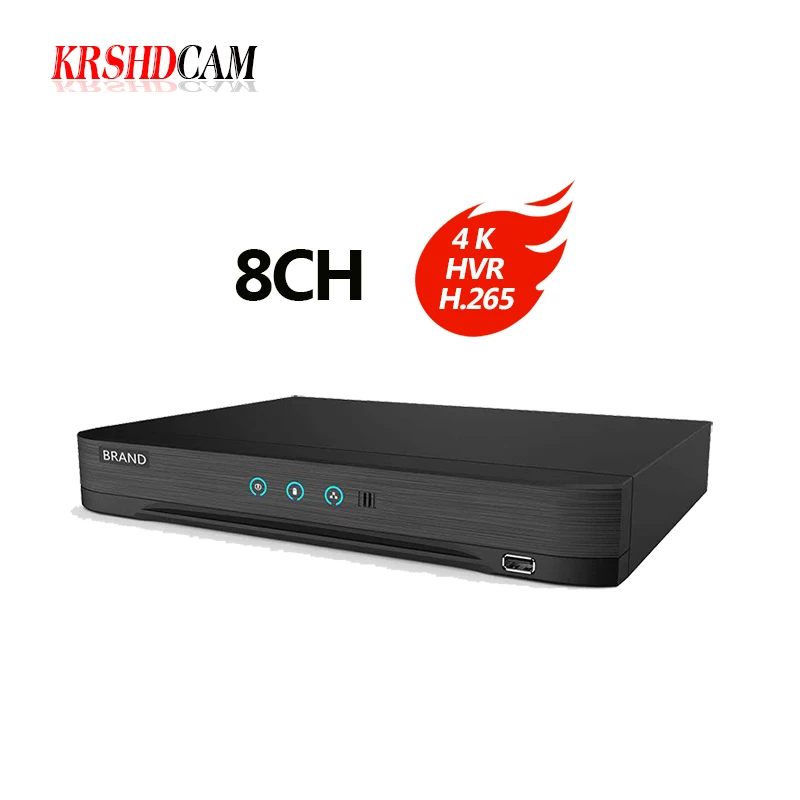 4K DVR 4CH/8CH HDTVI/HDCVI/AHD/CVBS Signal HDMI output at up to 4K 5MP/4MP/1080P output H.265
4K DVR 4CH/8CH HDTVI/HDCVI/AHD/CVBS Signal HDMI output at up to 4K 5MP/4MP/1080P output H.265