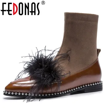 FEDONAS Fashion Vintage Women Ankle Boots Genuine Leather Low Heels Shoes Woman Fur Sexy Autumn Winter Night Club Dancing Shoes
FEDONAS Fashion Vintage Women Ankle Boots Genuine Leather Low Heels Shoes Woman Fur Sexy Autumn Winter Night Club Dancing Shoes