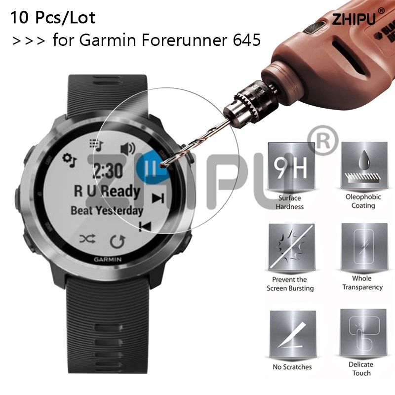 10 Pcs/Lot 9H Premium Tempered Glass For Garmin Forerunner 645 SmartWatch Screen Protector protective film
10 Pcs/Lot 9H Premium Tempered Glass For Garmin Forerunner 645 SmartWatch Screen Protector protective film