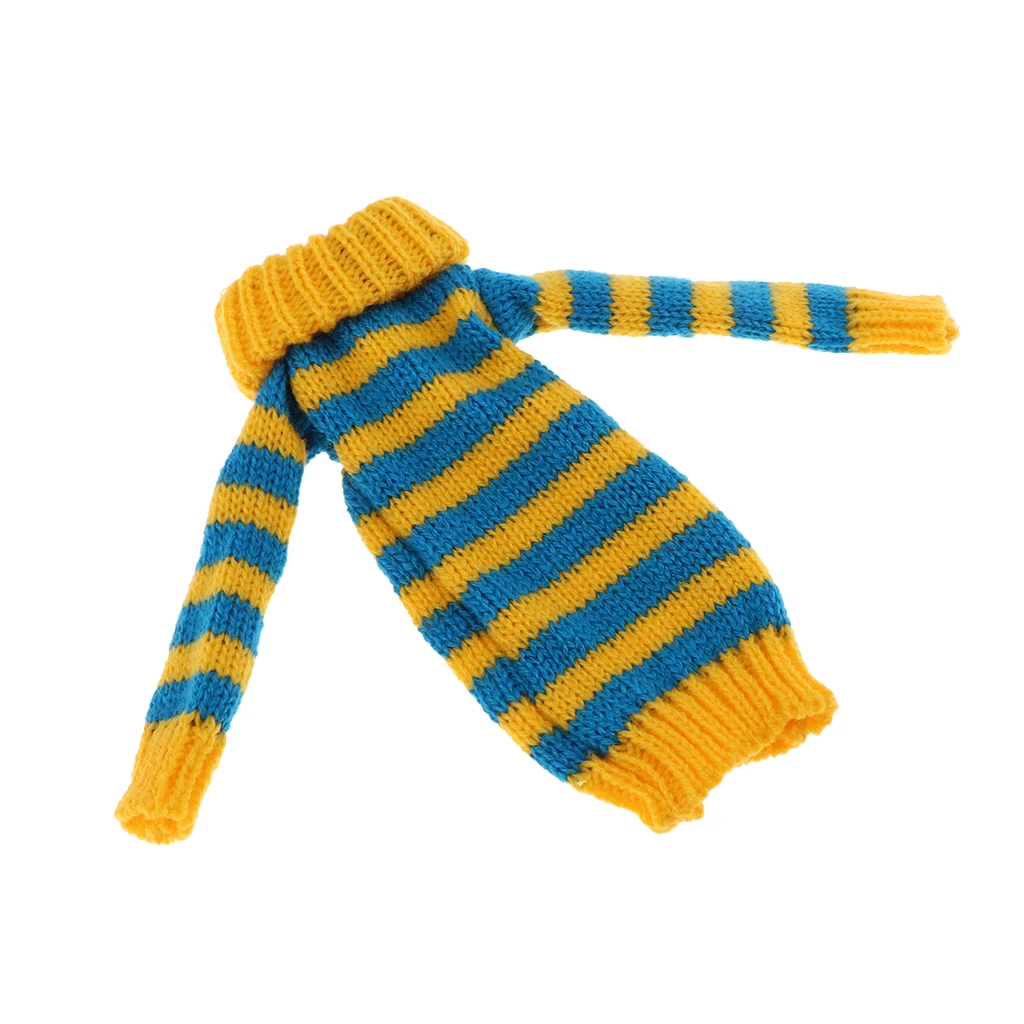 12inch Doll Outfit Long Turtleneck Sweater Clothes for 1/6 Dolls Casual Wear Accessory