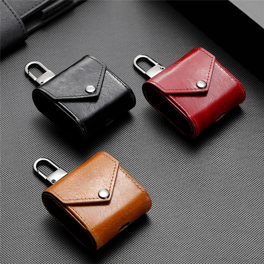 Portable Genuine Leather Case Bag for Apple AirPods Wireless Bluetooth Headset Charging Carrying Case Cover Hook Key-chain
Portable Genuine Leather Case Bag for Apple AirPods Wireless Bluetooth Headset Charging Carrying Case Cover Hook Key-chain