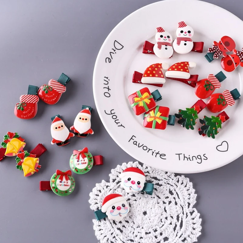 Girls Beautiful Acrylic Kids Snowman Unique Children Christmas Tree Hot Sale Bell 1Pair Allergy Free Christmas Hair Clip
Girls Beautiful Acrylic Kids Snowman Unique Children Christmas Tree Hot Sale Bell 1Pair Allergy Free Christmas Hair Clip