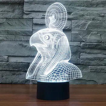 Free Shipping Color changing Egypt Pharaoh Cobra 3D Acrylic Snake LED Night Light with USB table Lamp of lamparas 3d led
Free Shipping Color changing Egypt Pharaoh Cobra 3D Acrylic Snake LED Night Light with USB table Lamp of lamparas 3d led