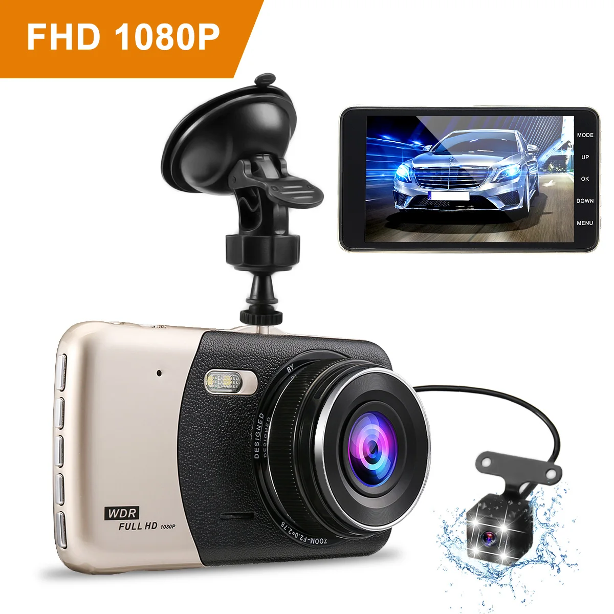 4'' inch Dual Lens Dash Camera Full HD 1080P Car DVR Video Recorder Night Vision Car Camcorder DVRs Dash Cam Intelligent System
4'' inch Dual Lens Dash Camera Full HD 1080P Car DVR Video Recorder Night Vision Car Camcorder DVRs Dash Cam Intelligent System