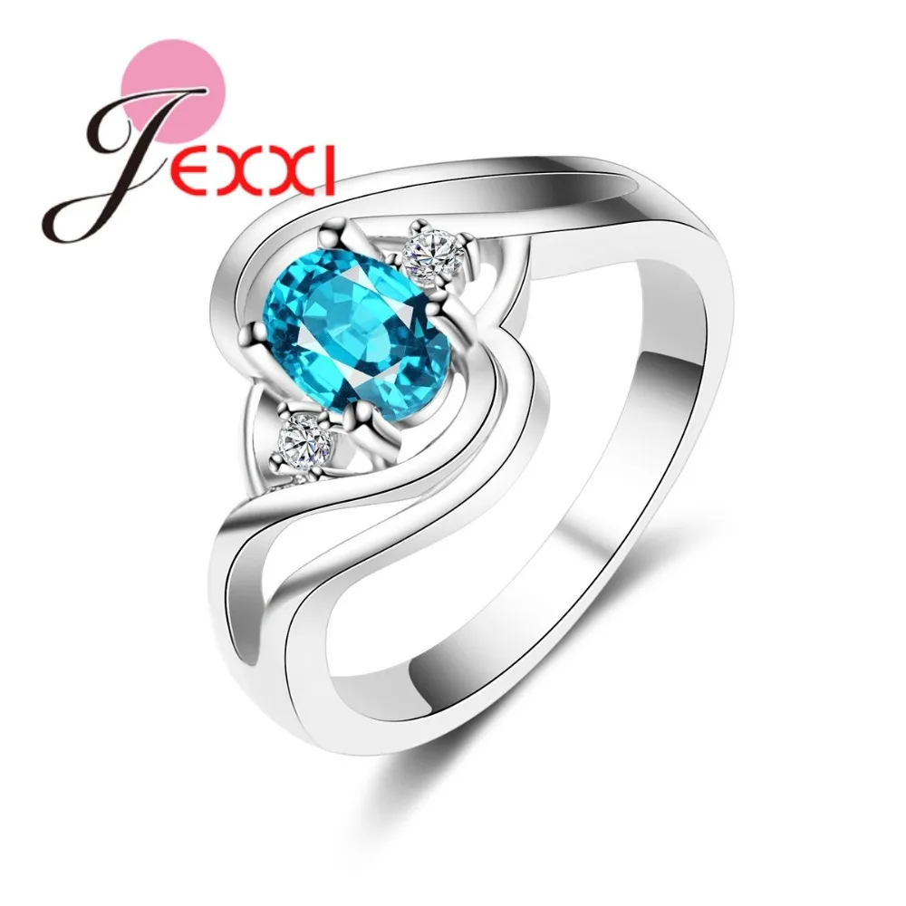 JEXXI Wholesale Factory Price New Fashion Twist Ring with Oval Sky Blue Clear Zircon 925 Sterling Silver Jewelry Ring for Women
JEXXI Wholesale Factory Price New Fashion Twist Ring with Oval Sky Blue Clear Zircon 925 Sterling Silver Jewelry Ring for Women