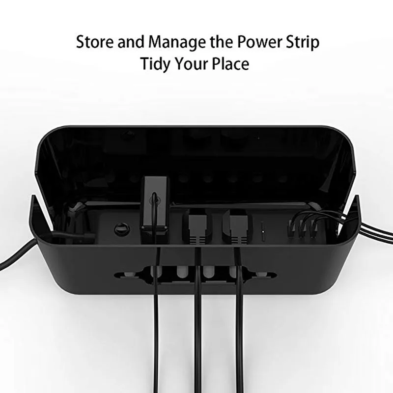Cable Management Box Power Strip Cover with Phone Stand 12.2 X 5.4 X 5.1 inches Cord Organizer Box Wires Hider
Cable Management Box Power Strip Cover with Phone Stand 12.2 X 5.4 X 5.1 inches Cord Organizer Box Wires Hider