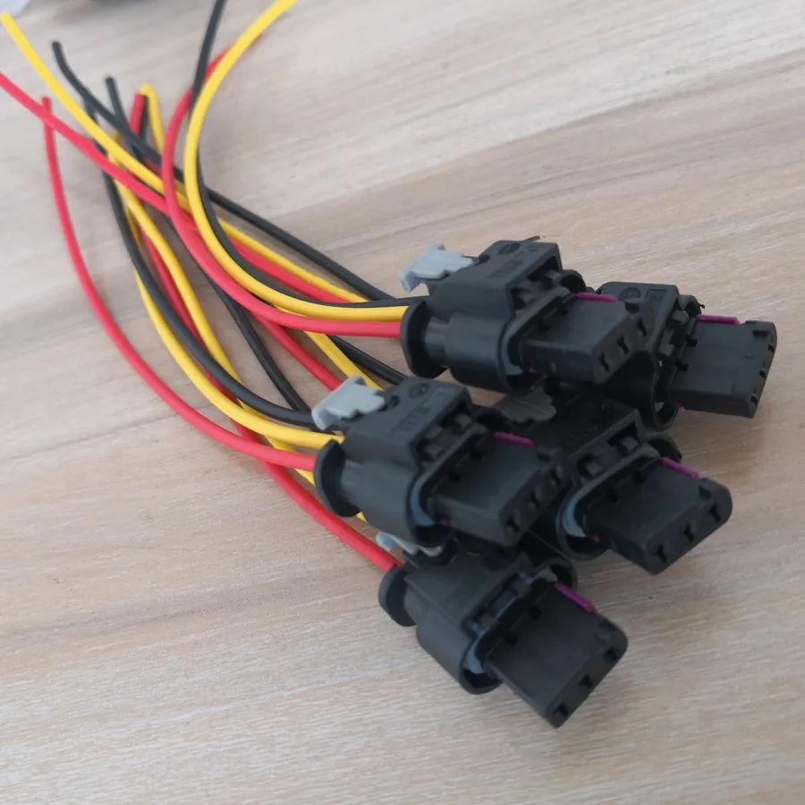 2/5/10/50/100pcs/lot 3 Pin/Way PDC Parking Sensor Plug Connector Socket Housing With Wire Pigtail ForVW Audi 3C0973203 4H0973703
2/5/10/50/100pcs/lot 3 Pin/Way PDC Parking Sensor Plug Connector Socket Housing With Wire Pigtail ForVW Audi 3C0973203 4H0973703