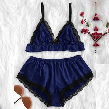 2PC Women Satin Sous Vetement Femme Sexy Ensemble Lingerie Girl Breathable Bra Set Lace Splice Bodydoll Present for Girlfriend
2PC Women Satin Sous Vetement Femme Sexy Ensemble Lingerie Girl Breathable Bra Set Lace Splice Bodydoll Present for Girlfriend