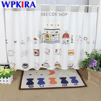 140cm Tab Top Sweat Coffee Shop Design Small Cafe Window Curtains Shade Kitchen Cartoon Short Cotton Linen Cloth Curtain QT017-3
140cm Tab Top Sweat Coffee Shop Design Small Cafe Window Curtains Shade Kitchen Cartoon Short Cotton Linen Cloth Curtain QT017-3