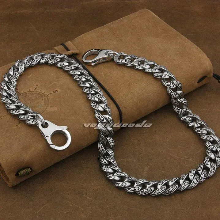 Men's Solid 316L Stainless Steel Rose Flower Wallet Chain Waist Pendant 4R013WC -- 14"~36"
Men's Solid 316L Stainless Steel Rose Flower Wallet Chain Waist Pendant 4R013WC -- 14"~36"