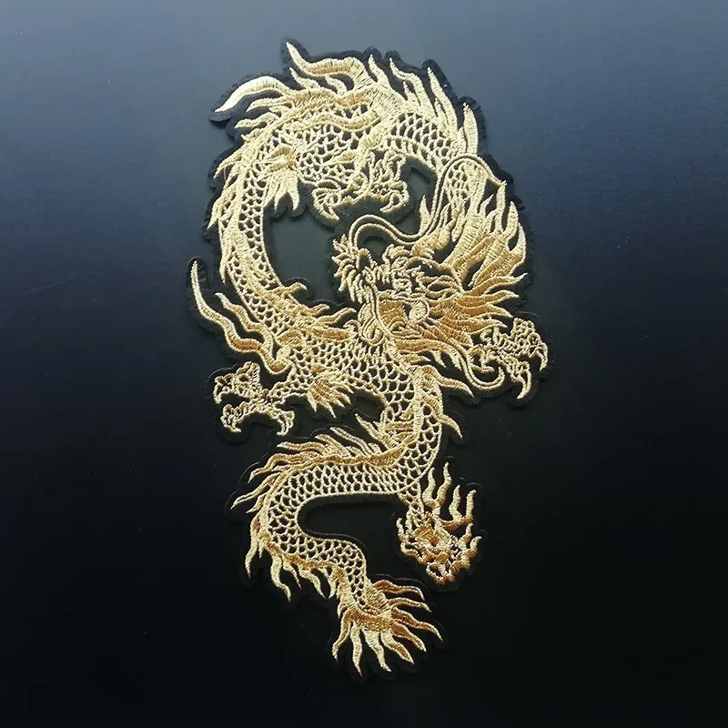Exquisite Animal Golden Chinese Dragon Embroidery Patch Sew On Clothes Applique for DIY Clothing Accessory Patch Free Delivery
Exquisite Animal Golden Chinese Dragon Embroidery Patch Sew On Clothes Applique for DIY Clothing Accessory Patch Free Delivery