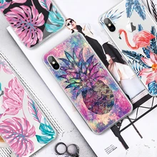 Étui pour iPhone XR XS Max X 10 7 8 Plus 6 S 6 s 5 s 5 SE feuilles fleur silicone souple TPU couverture arrière pour iPhone XS Max(China)