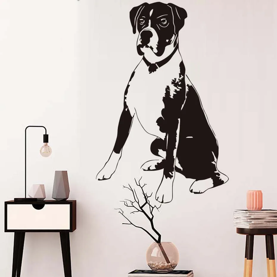 Sitting Dog Vinyl Wall Sticker Kids Room Funny Wallpaper Boxer Dog Removable Waterproof Bedroom Wall Decals Home Decor
Sitting Dog Vinyl Wall Sticker Kids Room Funny Wallpaper Boxer Dog Removable Waterproof Bedroom Wall Decals Home Decor