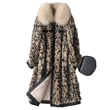 Women's Fur Coat Autumn Winter Jacket Wome Clothes 2018 Korean Leopard Fox Fur Collar 100% Wool Coat Female Jacket ZT1645
Women's Fur Coat Autumn Winter Jacket Wome Clothes 2018 Korean Leopard Fox Fur Collar 100% Wool Coat Female Jacket ZT1645