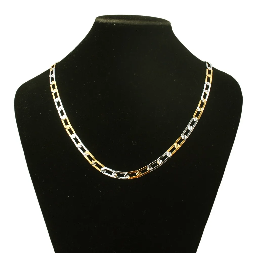 Hot Personalized Two-tone Fashion Chain Necklace for Women & Men Nice Gift Fansheng Brand
Hot Personalized Two-tone Fashion Chain Necklace for Women & Men Nice Gift Fansheng Brand