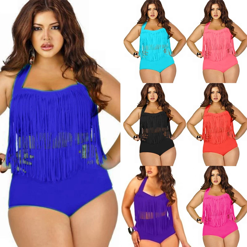 2019 Summer Bikini Set Women Tassel Sexy Halter Top Push Up Bikini Swimwear Plus Size 3XL For Women Beach biquini Bathing Suit
2019 Summer Bikini Set Women Tassel Sexy Halter Top Push Up Bikini Swimwear Plus Size 3XL For Women Beach biquini Bathing Suit