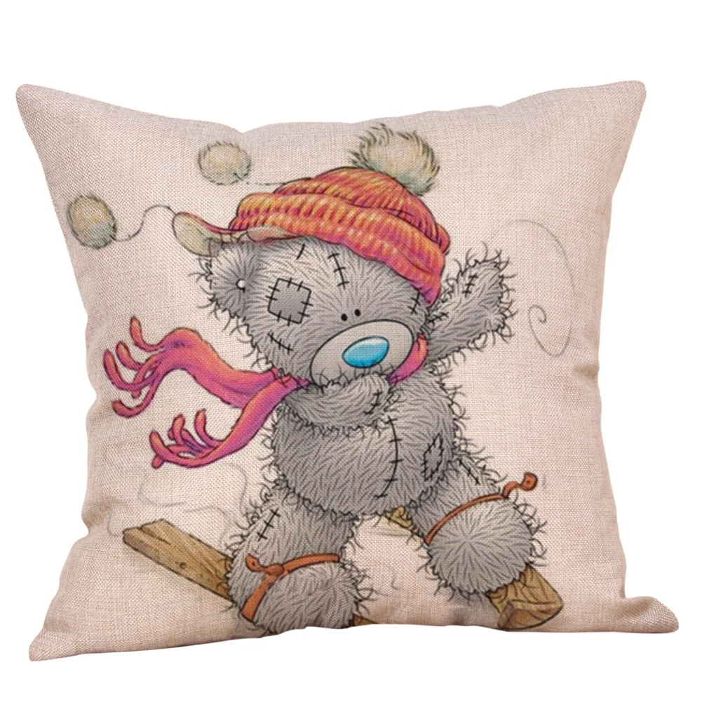Gajjar Cartoon Animal Bear Print Cotton Linen Cushion Cover Decorative Pillow Case For Chair Sofa Home Decor Throw Pillows 404Z
Gajjar Cartoon Animal Bear Print Cotton Linen Cushion Cover Decorative Pillow Case For Chair Sofa Home Decor Throw Pillows 404Z