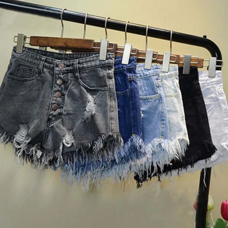 Fun Orange European and American BF Summer Wind Female Blue High Waist Denim Shorts Women Worn Loose Burr Hole Jeans Shorts
Fun Orange European and American BF Summer Wind Female Blue High Waist Denim Shorts Women Worn Loose Burr Hole Jeans Shorts