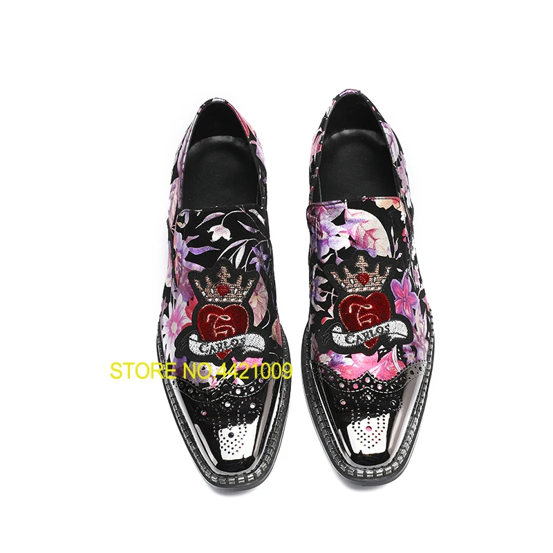 2018 Party Prom Handmade Men bright Sheepskin shoes with front and back Metal Weeding Flower Dress Shoes US11
2018 Party Prom Handmade Men bright Sheepskin shoes with front and back Metal Weeding Flower Dress Shoes US11