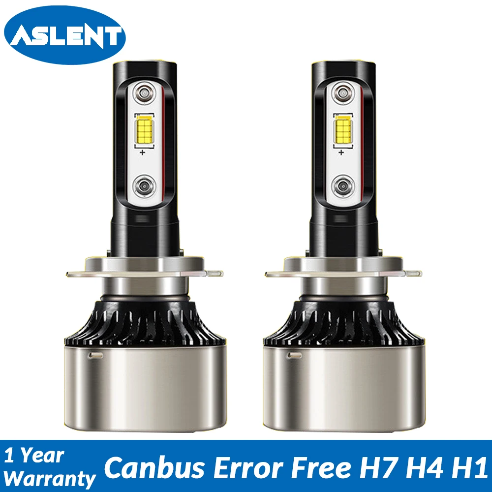 ASLENT H7 LED Canbus Error Free Car Headlight H4 H11 H8 H9 H1 HB3 9005 HB4 9006 bulbs Auto light 120W 24000lm 6500K 12v 24v
ASLENT H7 LED Canbus Error Free Car Headlight H4 H11 H8 H9 H1 HB3 9005 HB4 9006 bulbs Auto light 120W 24000lm 6500K 12v 24v