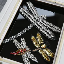 3D Handmade Rhinestone sew Patch DIY dragonfly embroidery applique flower Patches Sewing Craft decoration collar patch
3D Handmade Rhinestone sew Patch DIY dragonfly embroidery applique flower Patches Sewing Craft decoration collar patch