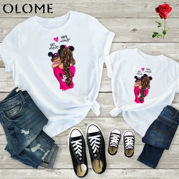 2019 New print family t shirt mommy and me clothes short sleeve cotton matching family outfits Kids&Woman Funny camisetas q0807
2019 New print family t shirt mommy and me clothes short sleeve cotton matching family outfits Kids&Woman Funny camisetas q0807