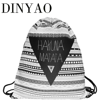 Fashion 3D Printing Backpack Women Aztec Hakuna Drawstring Bag Matata Mochila Feminina Casual For Girl Storage Bags BP022
Fashion 3D Printing Backpack Women Aztec Hakuna Drawstring Bag Matata Mochila Feminina Casual For Girl Storage Bags BP022