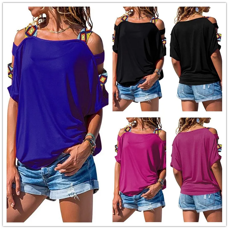 Solid Color Hollow Out Off Shoulder Sexy Women T Shirt Fashion Street Short Sleeve Loose Casual T shirt Top Plus Size Female Tee
Solid Color Hollow Out Off Shoulder Sexy Women T Shirt Fashion Street Short Sleeve Loose Casual T shirt Top Plus Size Female Tee