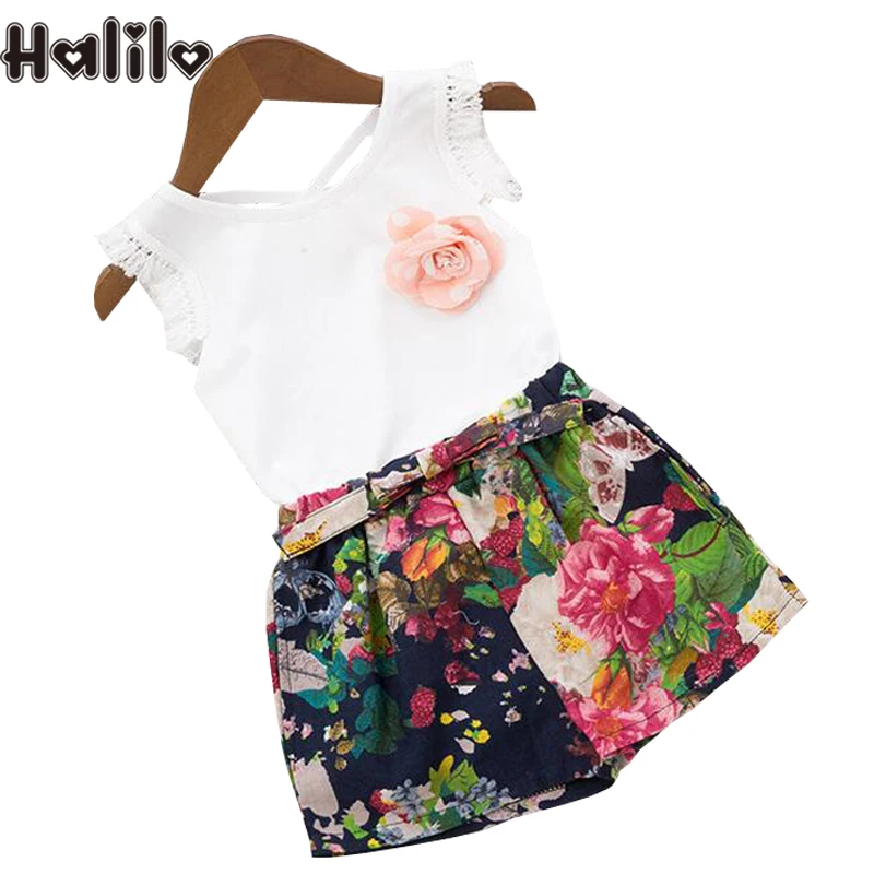 Halilo 2019 New 2pcs Children Baby Girls Kids Tops + Short Pants Girls Outfit Toddler Girl Clothing 2019 Summer Girl Clothes Set
Halilo 2019 New 2pcs Children Baby Girls Kids Tops + Short Pants Girls Outfit Toddler Girl Clothing 2019 Summer Girl Clothes Set