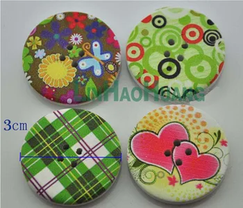 Wholesale DIY fancy 100pcs 30mm 4-hole big round wood buttons free shipping 20150820
Wholesale DIY fancy 100pcs 30mm 4-hole big round wood buttons free shipping 20150820