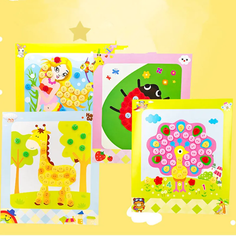 1PC/6PC Button Puzzle Stickers Handmade DIY Toys For Children Montessori Speelgoed Brinquedo Brinquedos Juguetes Oyuncak
1PC/6PC Button Puzzle Stickers Handmade DIY Toys For Children Montessori Speelgoed Brinquedo Brinquedos Juguetes Oyuncak