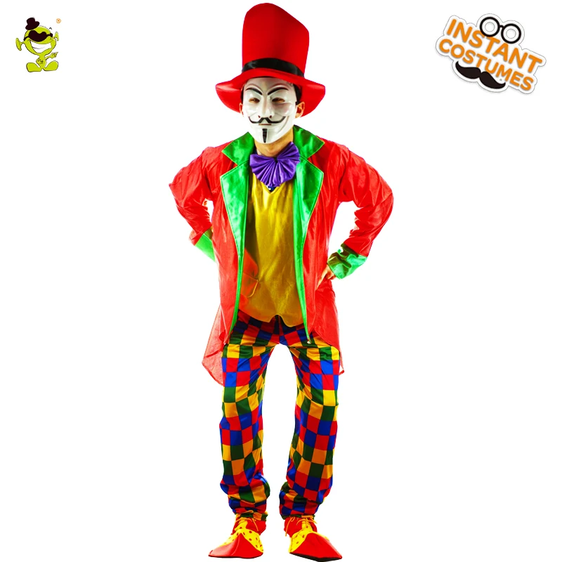 Cosplay Funny Clown Costumes Circus Show Performance Clothing Halloween Role Play Party Fancy Dress Up for Adult Men
Cosplay Funny Clown Costumes Circus Show Performance Clothing Halloween Role Play Party Fancy Dress Up for Adult Men