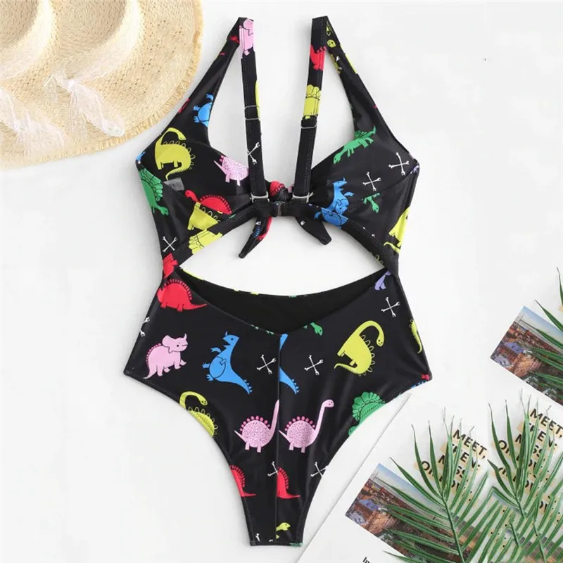 Sexy Bikinis 2019 Mujer Women Corrugated Pleated Tube Up Dinosaur Printed Bikini Swimwear Set Sexy Print Fashion Beachwear
Sexy Bikinis 2019 Mujer Women Corrugated Pleated Tube Up Dinosaur Printed Bikini Swimwear Set Sexy Print Fashion Beachwear