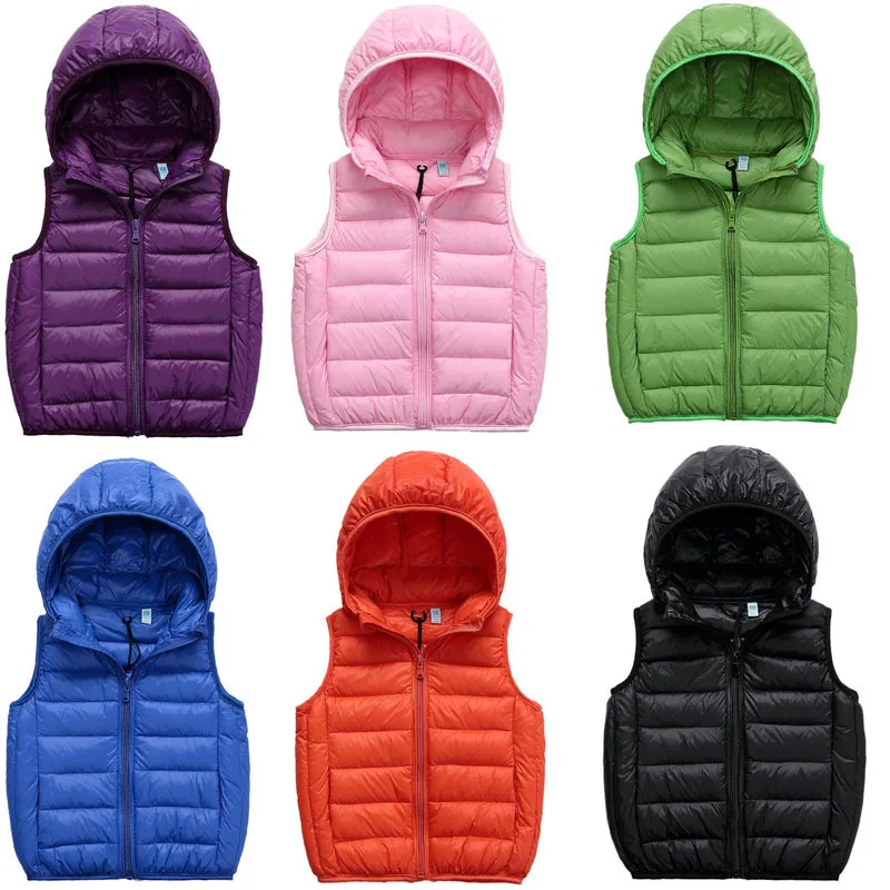 Vest For Girls Children Waistcoat Jackets Winter Coats 90% Duck Down Kid Clothes Warm Hooded Baby Boys Girls Vests 3-12Y 
Vest For Girls Children Waistcoat Jackets Winter Coats 90% Duck Down Kid Clothes Warm Hooded Baby Boys Girls Vests 3-12Y