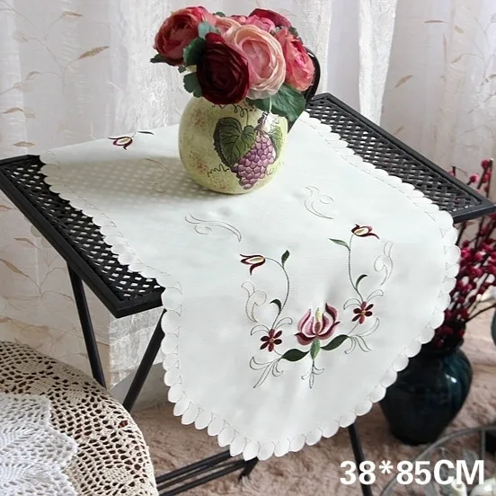 Modern Satin Embroidered Flowers Tablecloth Oval Rectangular Lace Table Runner Coffee Dinner Table Cover For Home Kitchen Party
Modern Satin Embroidered Flowers Tablecloth Oval Rectangular Lace Table Runner Coffee Dinner Table Cover For Home Kitchen Party