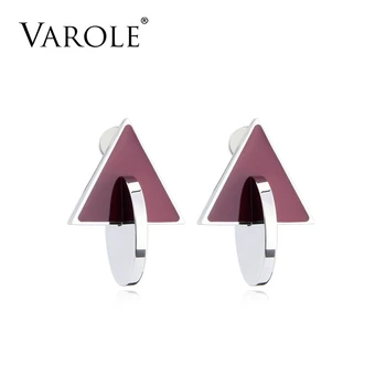 VAROLE Earrings Black & Dark Red Color Stud Earings Stainless Steel Earrings For Women Jewelry Oorbellen Brincos Feminino
VAROLE Earrings Black & Dark Red Color Stud Earings Stainless Steel Earrings For Women Jewelry Oorbellen Brincos Feminino