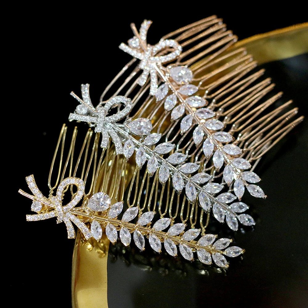 High quality CZ crystal hair comb bride gold / silver hair comb wedding hair accessories ladies jewelry clothes accessories
High quality CZ crystal hair comb bride gold / silver hair comb wedding hair accessories ladies jewelry clothes accessories