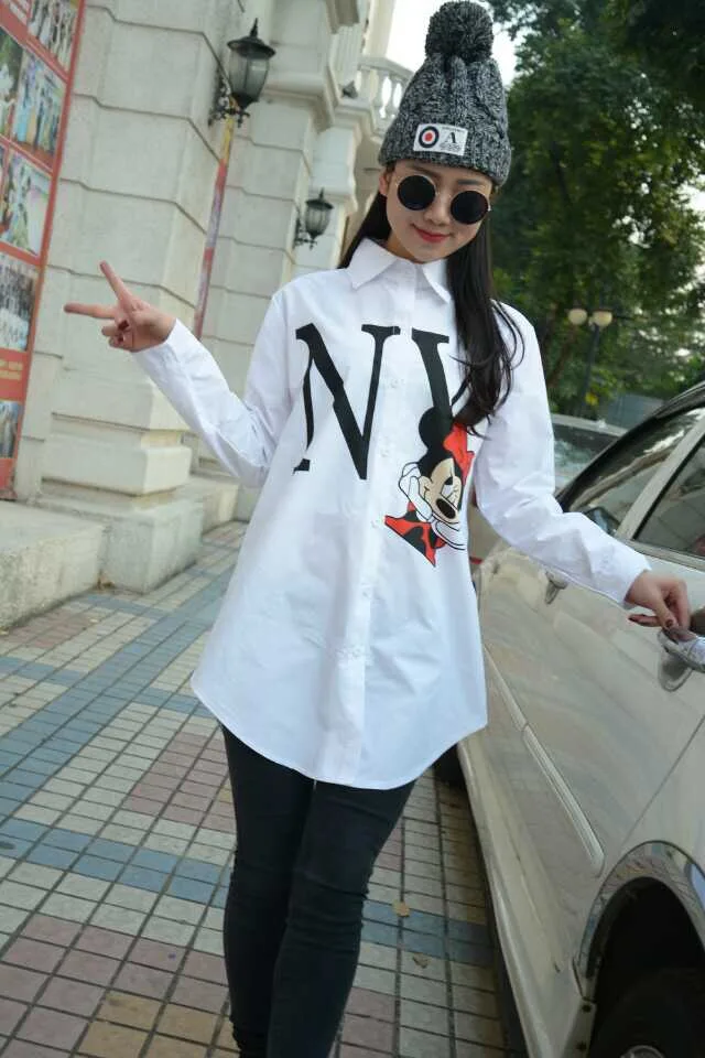 2019 new women's cartoon Minnie long sleeve blouse, women's Minnie shirts, white women's Mickey casual blouse
2019 new women's cartoon Minnie long sleeve blouse, women's Minnie shirts, white women's Mickey casual blouse
