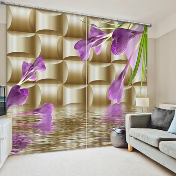 Luxury Blackout 3D Window Curtains For Living Room Bedroom Customized size soft purple flower curtains
Luxury Blackout 3D Window Curtains For Living Room Bedroom Customized size soft purple flower curtains