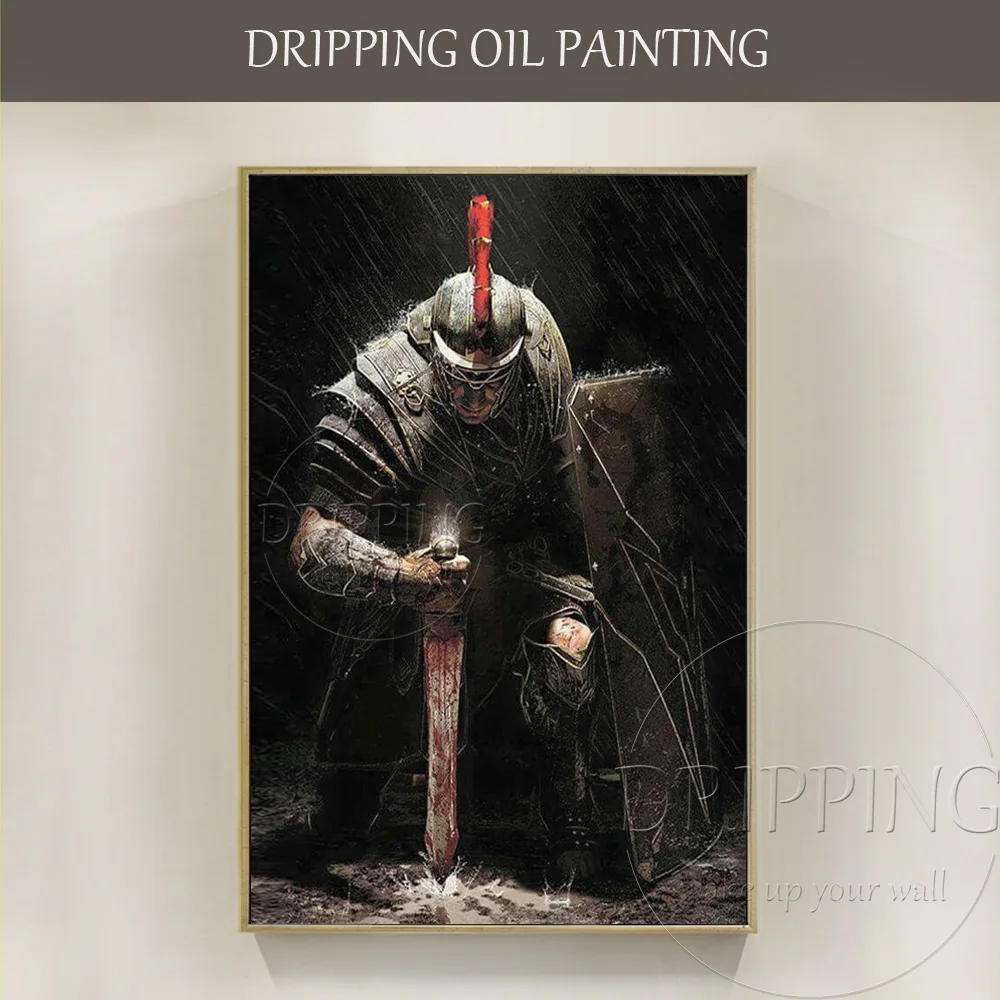 Top Artist Handmade High Quality Impressionist Soldier Oil Painting on Canvas Soldier Holding Sword and Shield Oil Painting
Top Artist Handmade High Quality Impressionist Soldier Oil Painting on Canvas Soldier Holding Sword and Shield Oil Painting