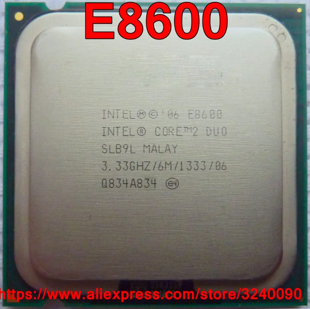 Original Intel CPU CORE 2 DUO E8600 Processor 3.33GHz/6M/1333MHz Dual-Core Socket 775 free shipping also sell e8400 e8500
Original Intel CPU CORE 2 DUO E8600 Processor 3.33GHz/6M/1333MHz Dual-Core Socket 775 free shipping also sell e8400 e8500