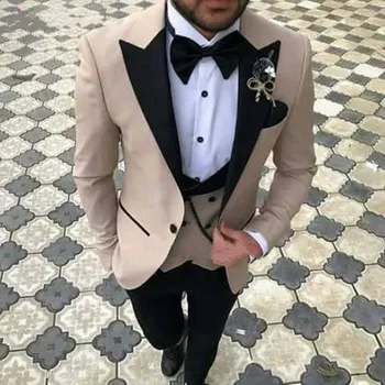 2018 Three Pieces Men Suits Slim Fit Groom Tuxedos Best Groomsmen Wedding Suit Men's Suits (jacket+pent+vest)
2018 Three Pieces Men Suits Slim Fit Groom Tuxedos Best Groomsmen Wedding Suit Men's Suits (jacket+pent+vest)